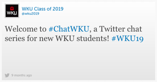 Engage your admitted students with a Twitter chat.