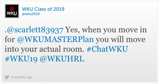 Engage your admitted students with a Twitter chat.